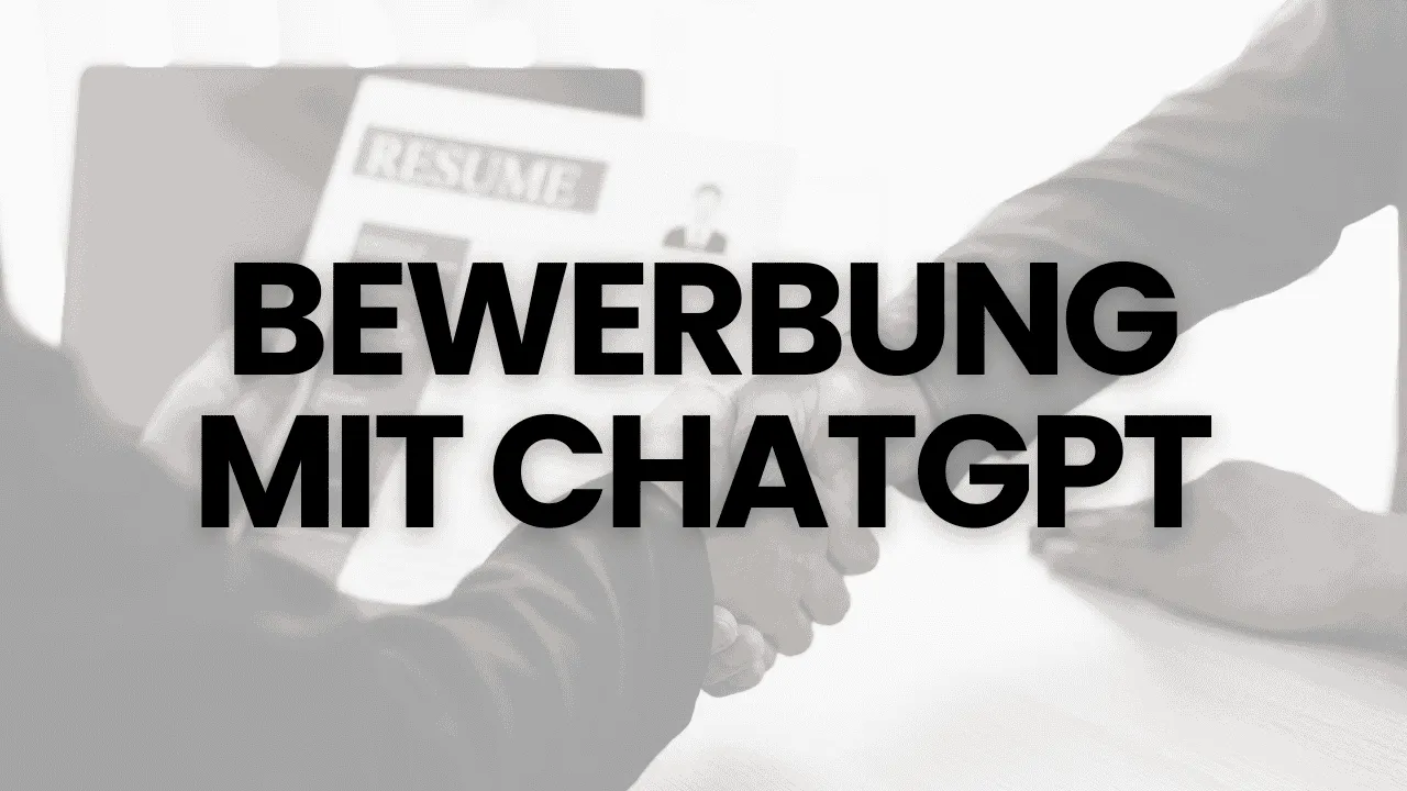 Warum ChatGPT für Bewerbungsschreiben nutzen?