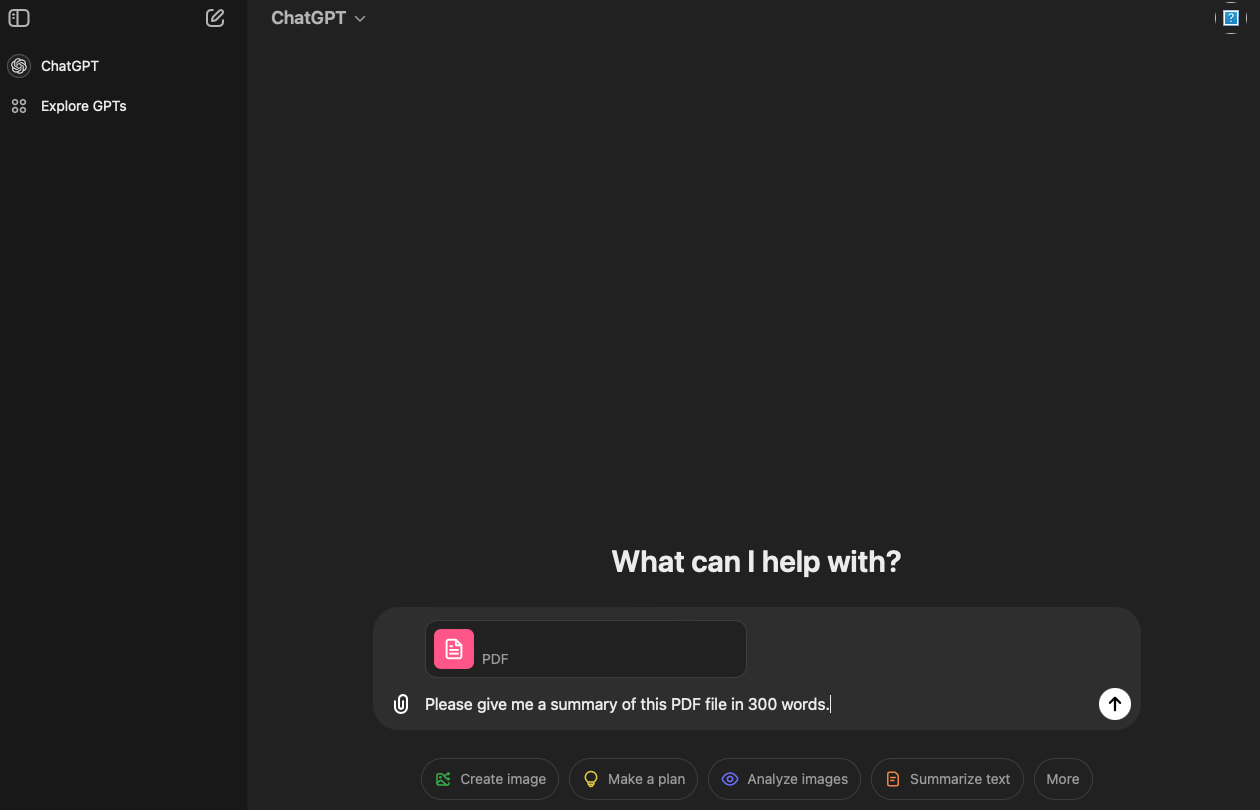 Beispiel-Prompt zur PDF-Zusammenfassung mit ChatGPT