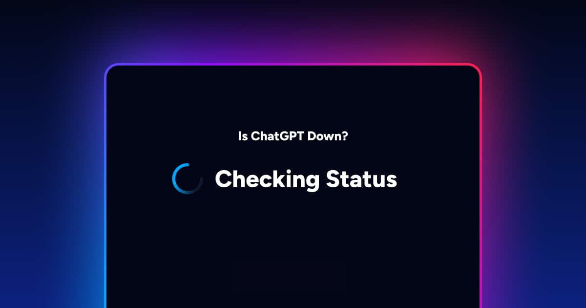 ChatGPT down Status mit Fehlermeldung und Verbindungsproblemen