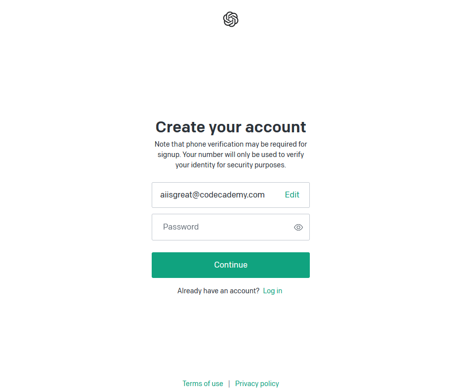 ChatGPT Registrierung im Browser Benutzerkonto erstellen