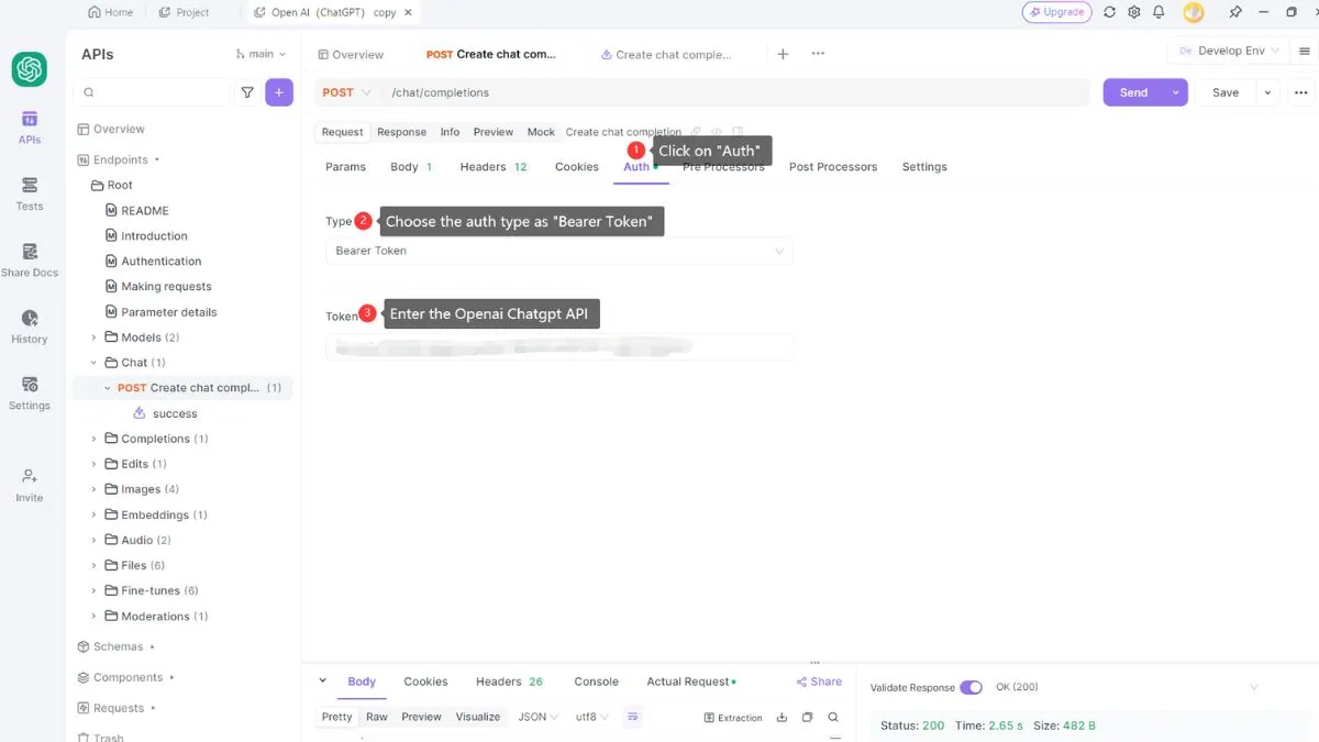 Anleitung zum Eingeben und Verwenden eines ChatGPT-API-Keys